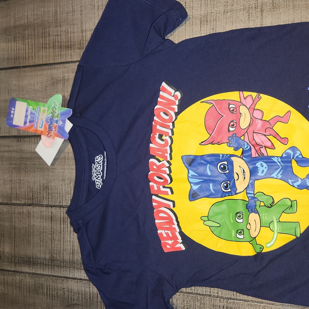NWT PJ Masks Kids T-Shirt - Blue - Picture 3 of 4